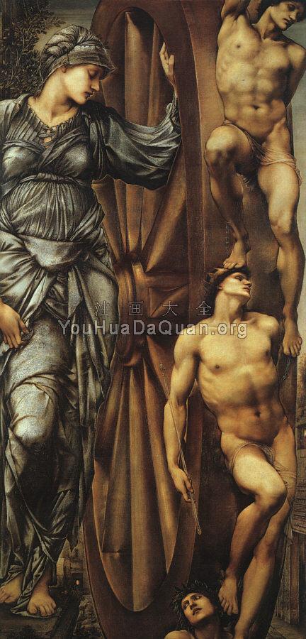 命运之轮 - 爱德华·科莱·伯恩·琼斯